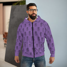 Load image into Gallery viewer, Unisex Zip Hoodie (AOP)